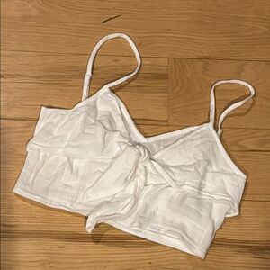 Aerie crop top, white, size S NWT